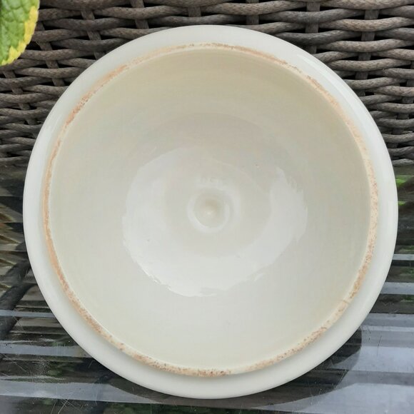 Pfaltzgraff OCEAN BREEZE Covered Butter Dish Stoneware Round Blue Green - Picture 6 of 6